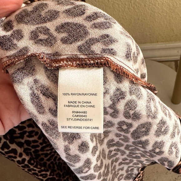 Tiered Ruffle Leopard Print High/Low Maxi Dress - Picture 8 of 9